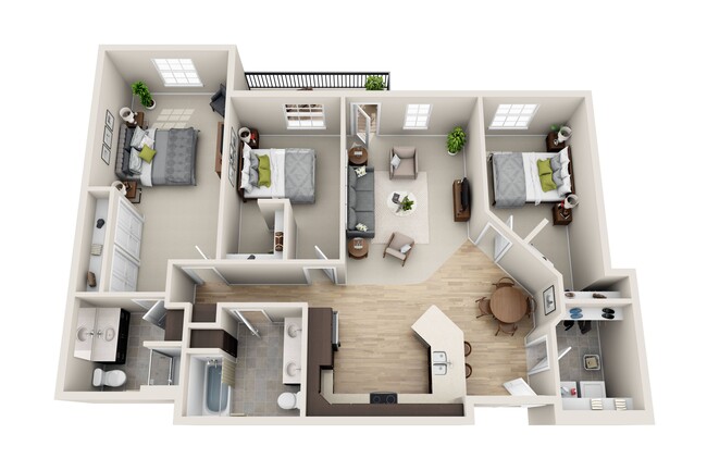 Floorplan - Cardinal Point Apartments