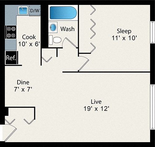 Floorplan - Reside on Barry