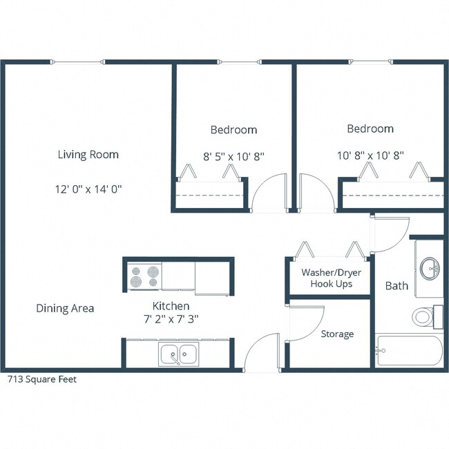 Floorplan - Highland Meadows Apartment Community