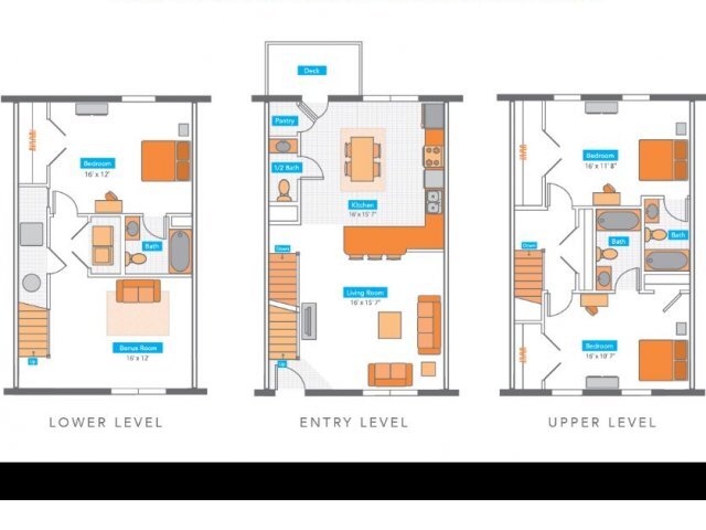 3 Bed, 3.5 Bath - Yugo Auburn North