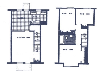 3BR/1BA - Countryside Townhomes