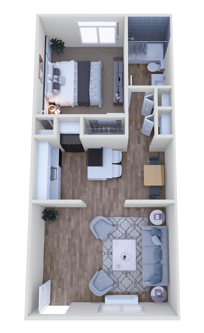 Floorplan - The Wesley Apartments