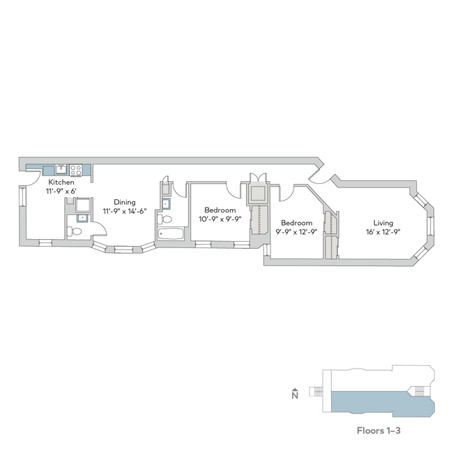 Floorplan - 5532 S. Kimbark Avenue