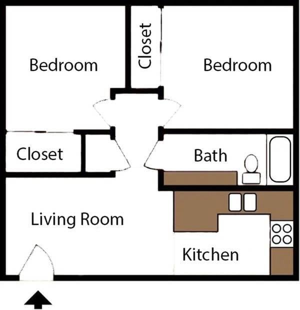 B1 Two Bedroom - The View at North Mountain