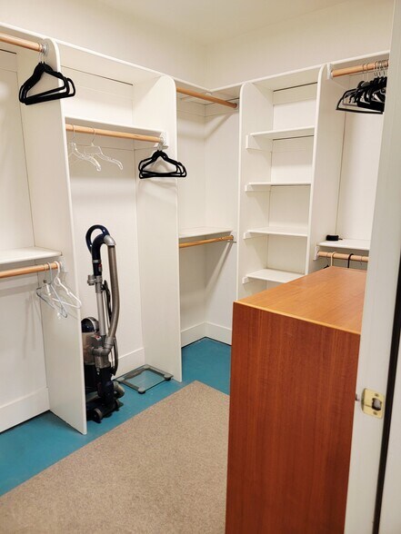 Huge walk-in closet with built-ins - 10301 Wolf Dr