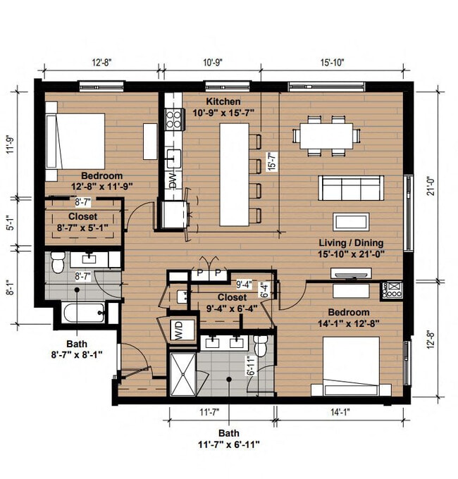 Floorplan - Life Time Living Burlington
