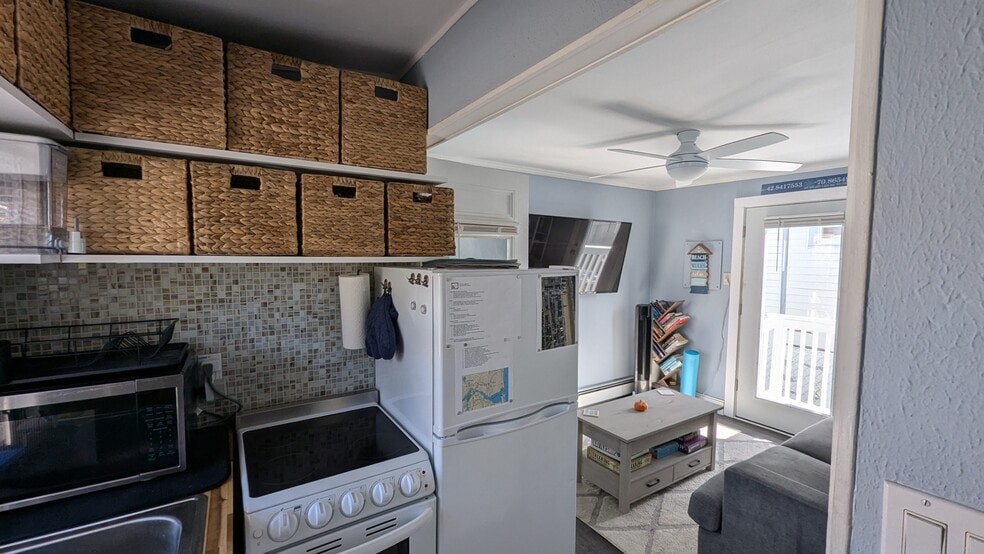 fridge and storage - 66 Railroad Ave
