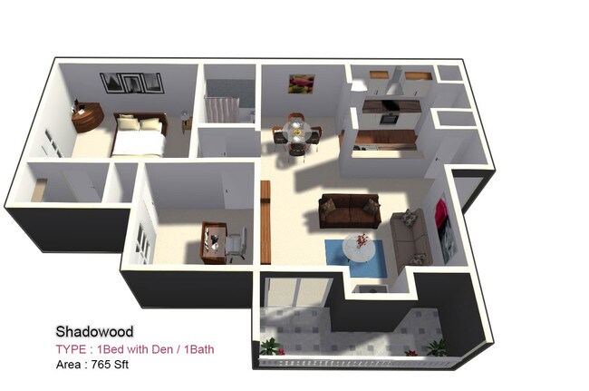 One Bed / One Bath with Den - Shadowood
