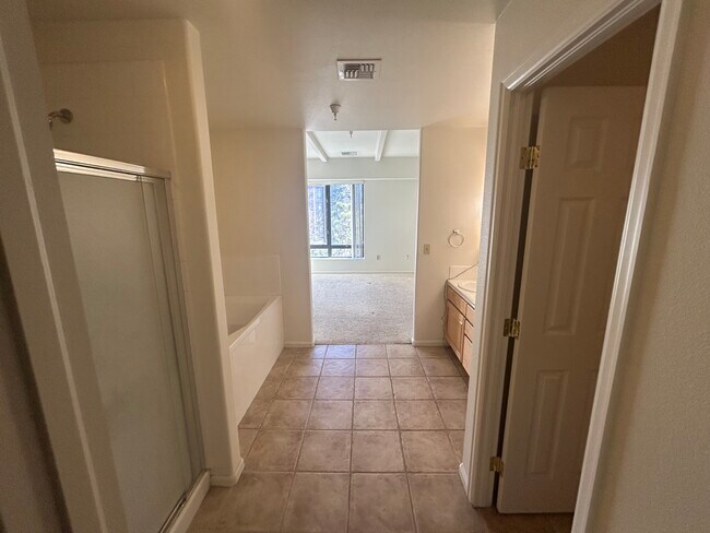 Primary Bath - view from closet - 180 Cook St