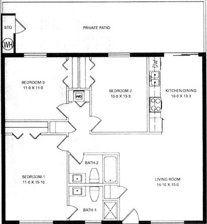 3BR/2BA - Arcadia Rose Garden Condominiums