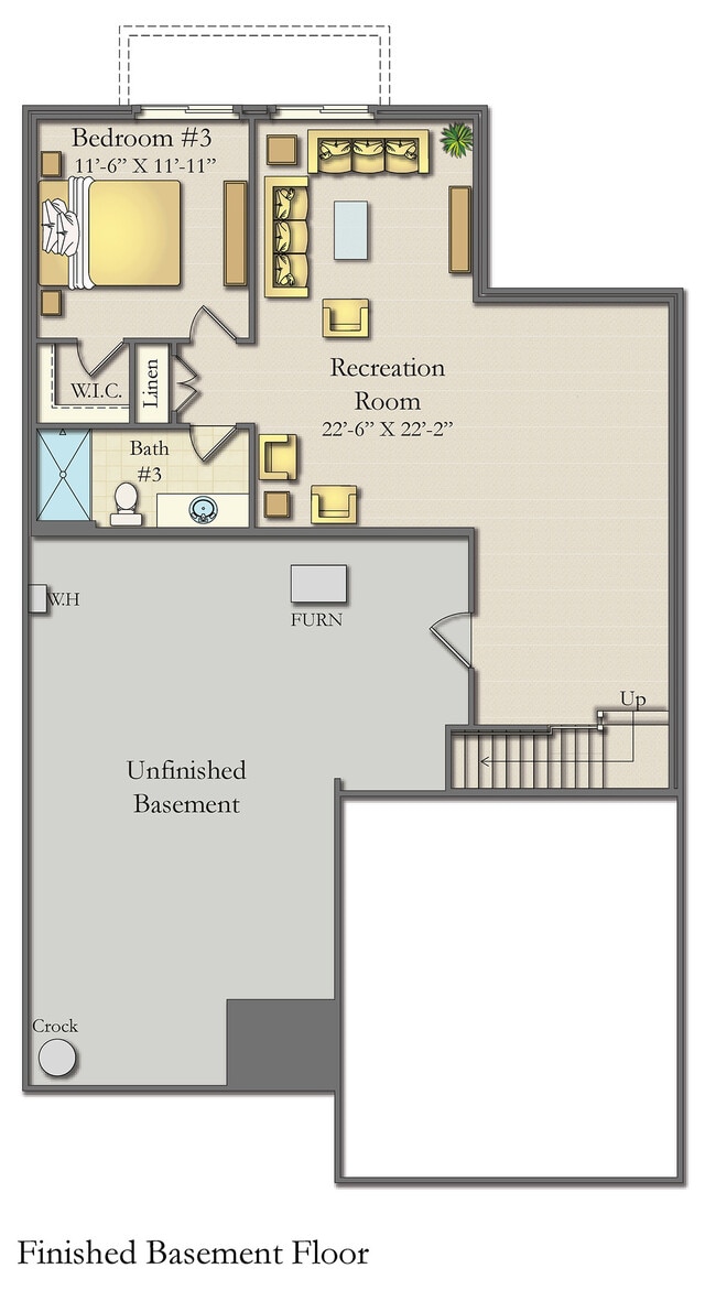 Sequoia Finished Lower Level - Parker Place