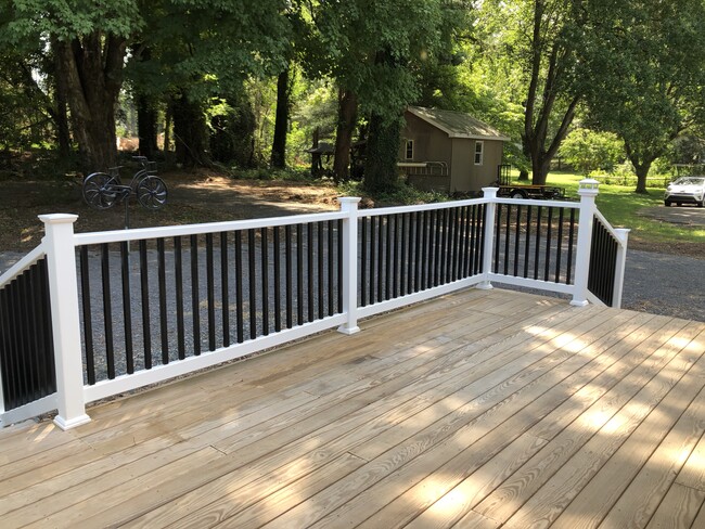 View of large porch into back of lot - 20400 Church St