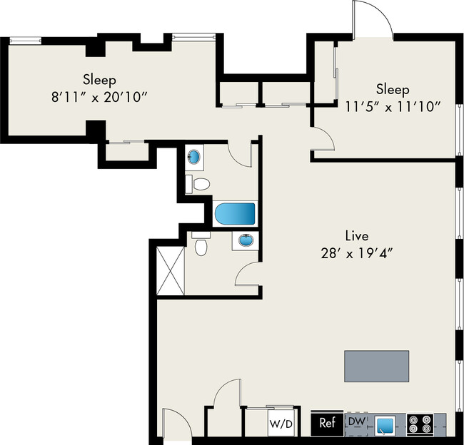 Floorplan - The Lofts at Gin Alley