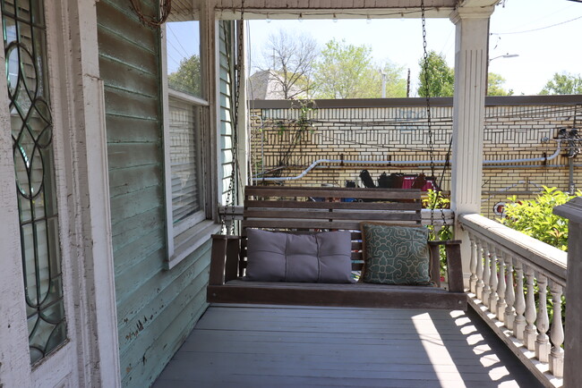 Front porch swing - 1124 Colquitt Ave NE