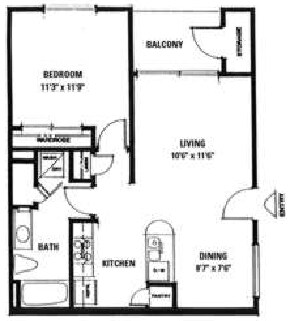 1BR/1BA - Oasis at Mesa Palms Retirement Community