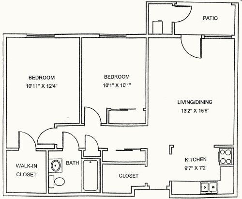 2BR/1BA - Eagle Grove Apartments