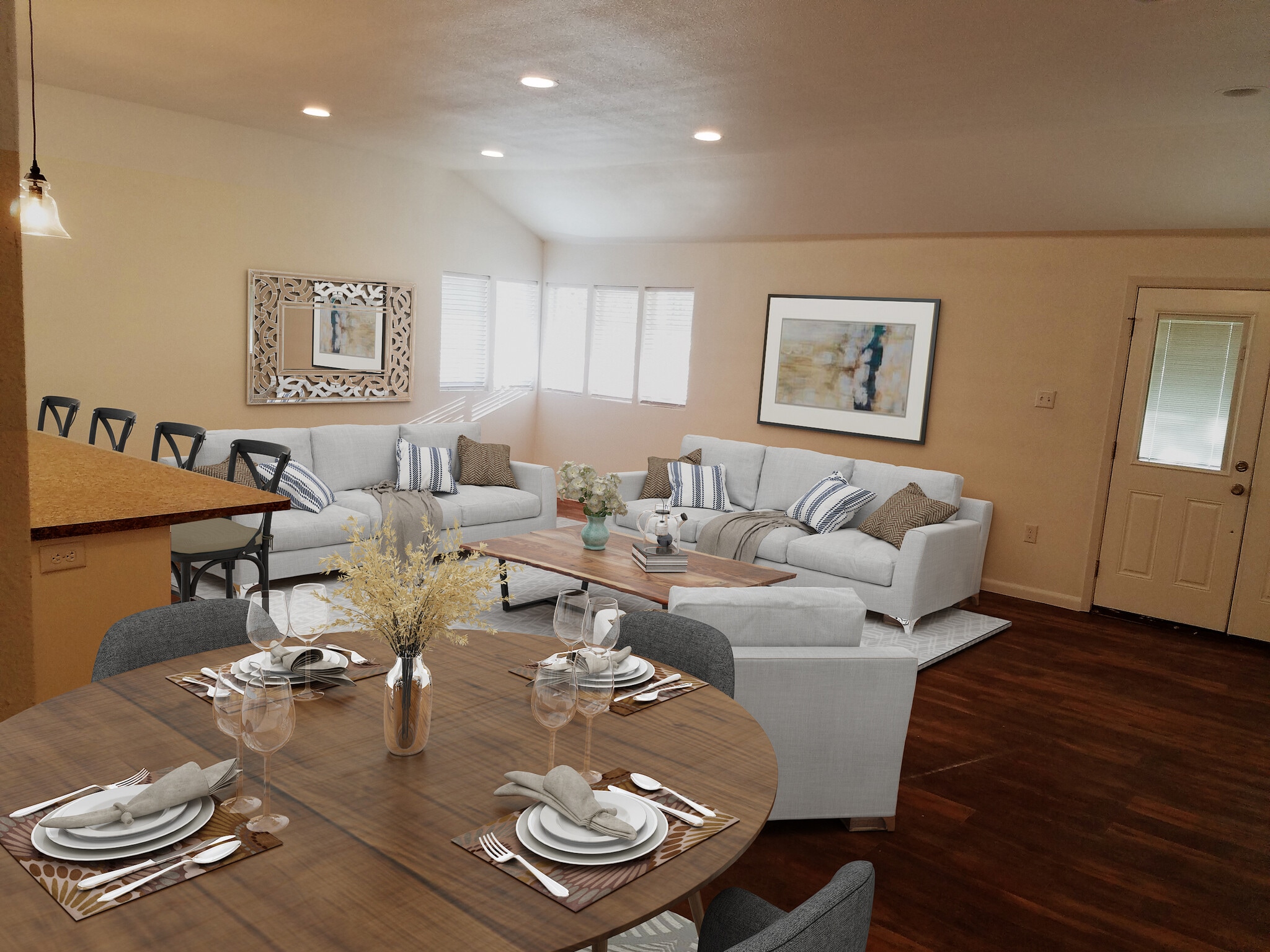 Open living and dining - 1654 Skyline Dr