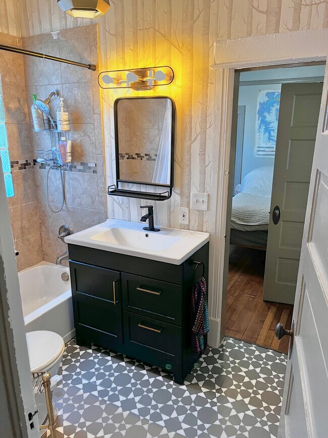 Bathroom from front - 3412 N Raleigh St