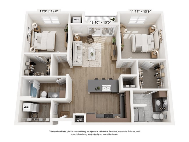Floorplan - The Mill Apartments