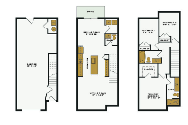 Floorplan - Riverwalk Townhomes