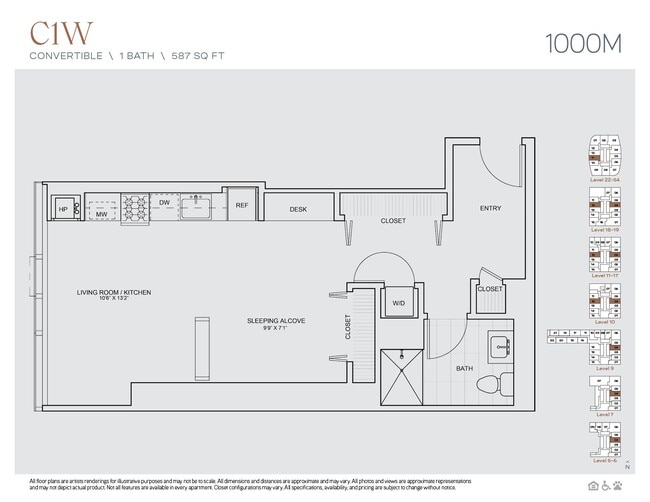 Floorplan - 1000M
