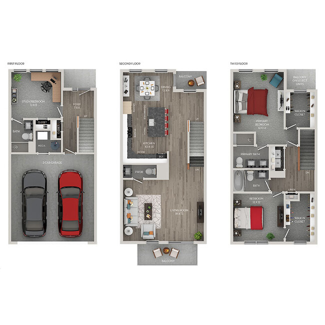 Floorplan - The Red Corner Townhomes