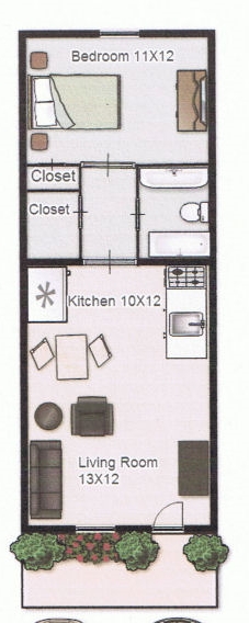 1BR/1BA - Fairview Apartments