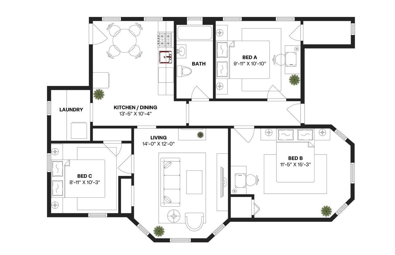 Building Photo - Room in Shared 3 bed/1 bath home