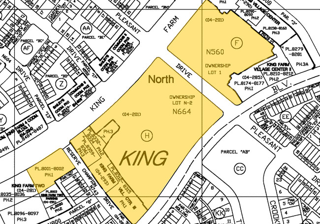 Plat Map - King Farm Village Center