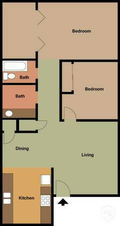 2 Bedroom 2d - Magnolia Place Apartments