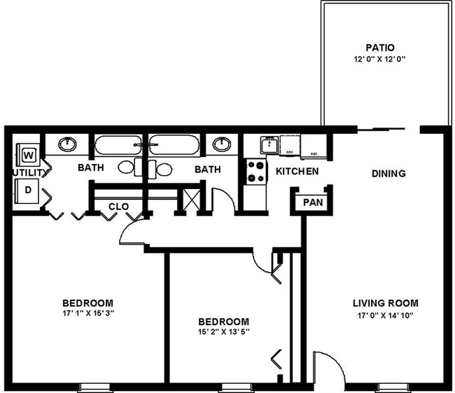 Two Bedroom F - Provincial North Apartments