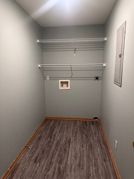 Laundry area inside the duplex (all electric) - 201 & 203 Walker