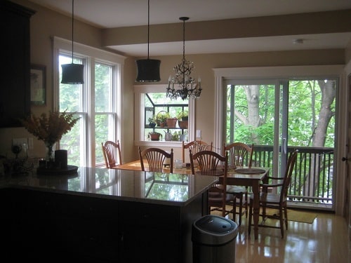 Kitchen and back porch - 48 Banks St
