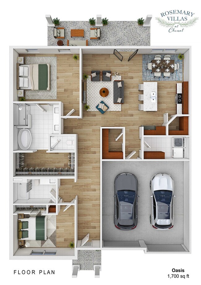 Floorplan - Rosemary Villas at Chenal