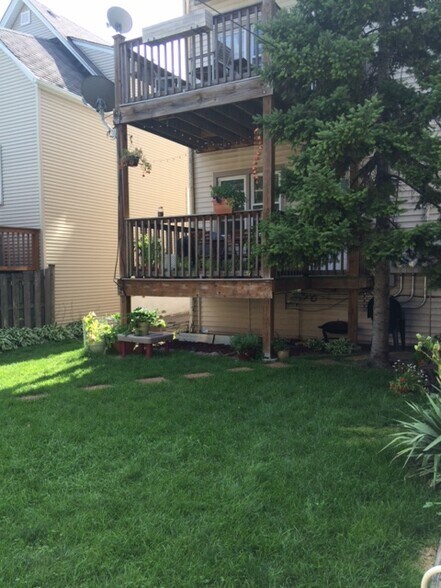 Back yard/house - 3643 N Hoyne Ave