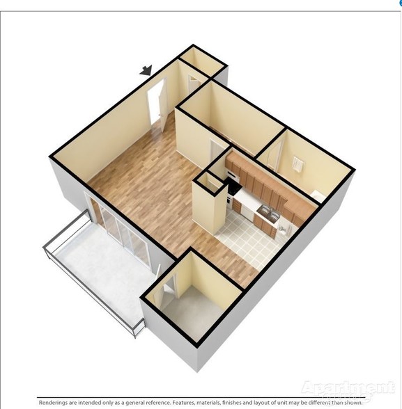 Studio Floorplan - Pangea Pines