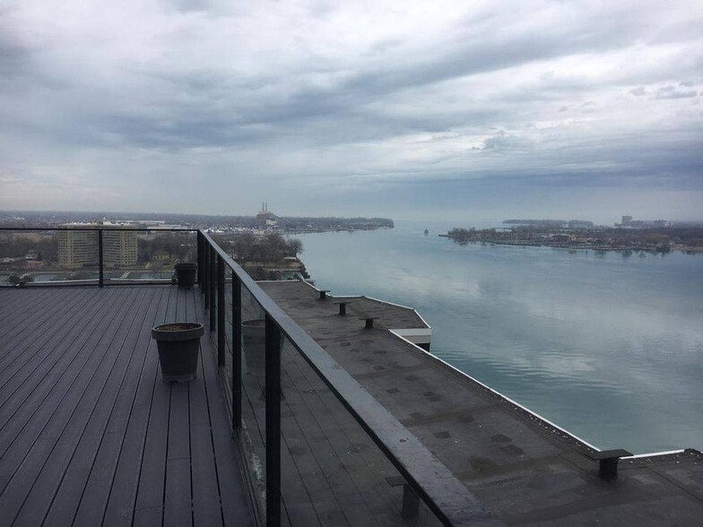Breathtaking River View from the Common Area Deck - 8200 E Jefferson Ave