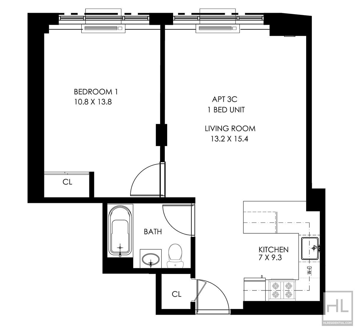 Building Photo - Sunlit 5th-Floor 1-Bed with a Showpiece Open Kitchen