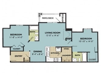 Floorplan - Waterford Place Apartments
