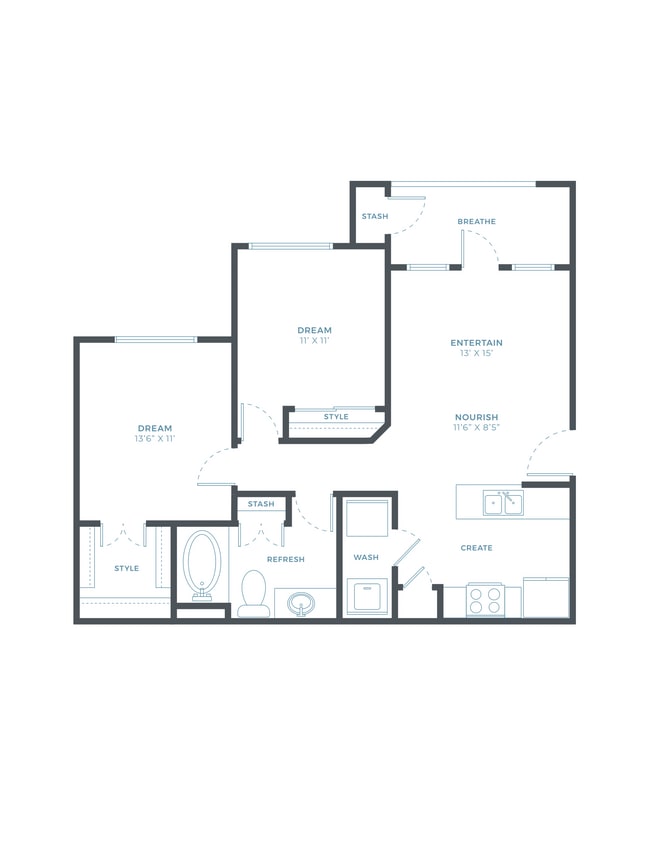 Floorplan - The Bennett Baytown
