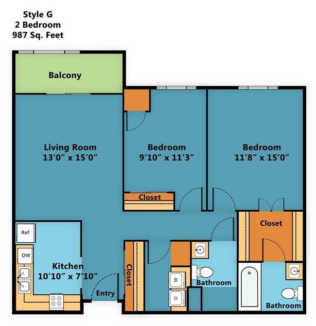 2 bedroom 2 bathroom - Summerfield of Ada