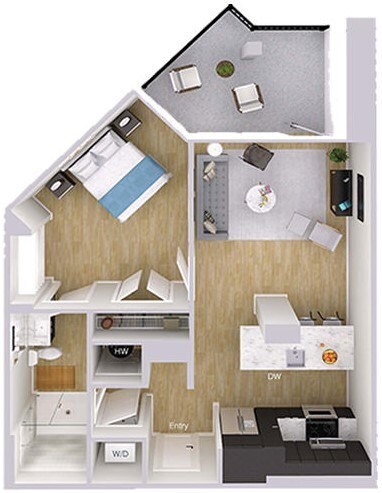 Floorplan - Foster on the Park Apartments