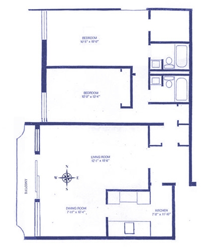 Floorplan - The Carlyle on the Lake