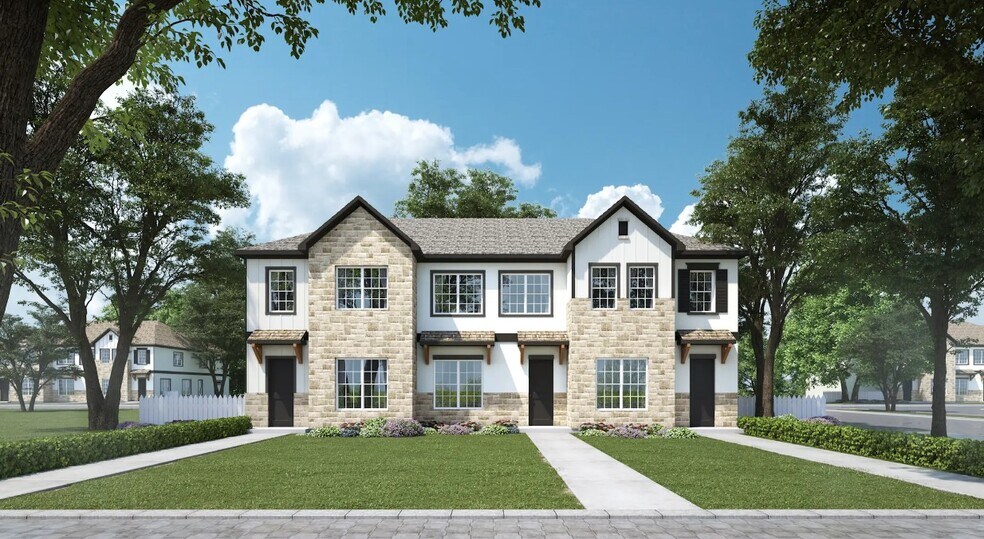 Exterior of duplex home - West End Estates