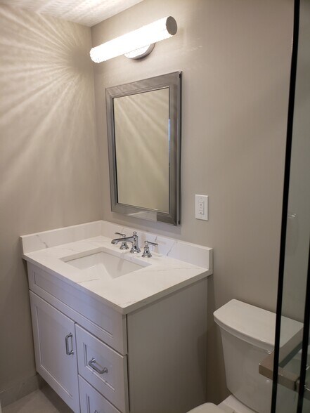 Bathroom Vanity and Mirror Cabinet - 4141 N Henderson Rd