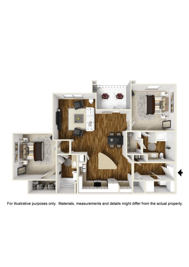 Floorplan - Faulkner Flats Apartment Homes