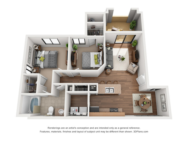 Floorplan - Versante Apartment Homes