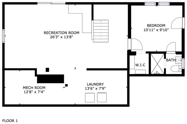 Floorplan - Basement - 140 NW Maywood Dr