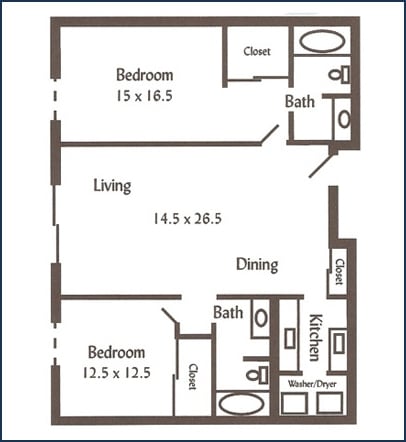 2BR/2BA - Porticos of Fox Point