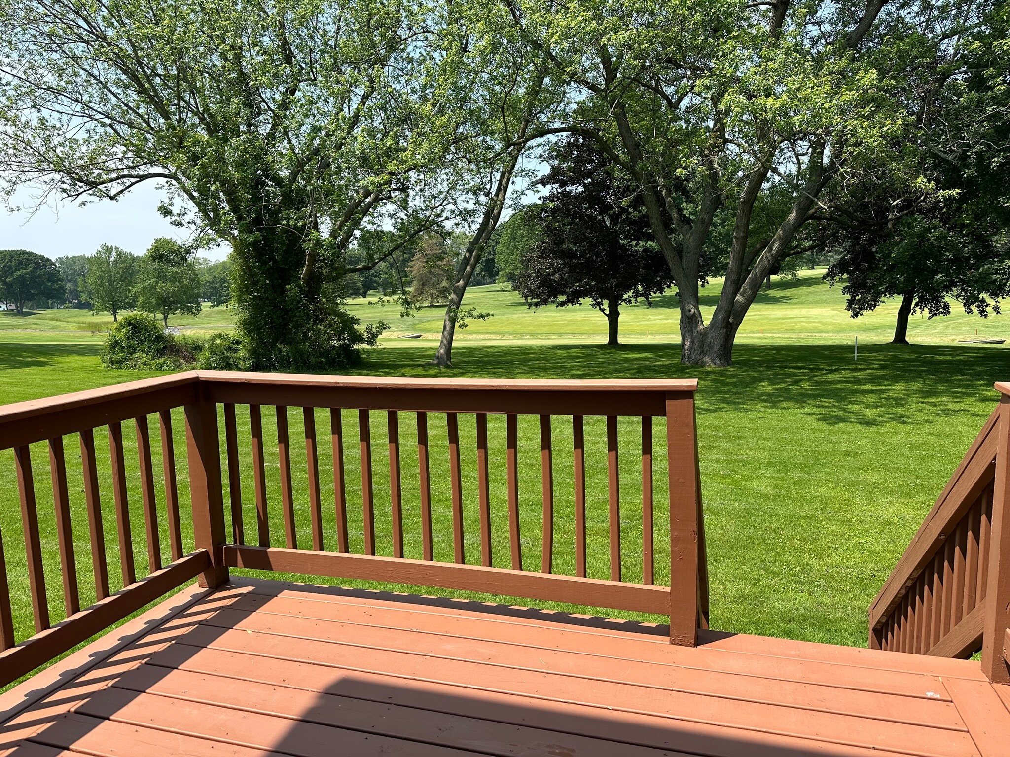 Back deck area overlooking the golf course - 2311 Baird Rd